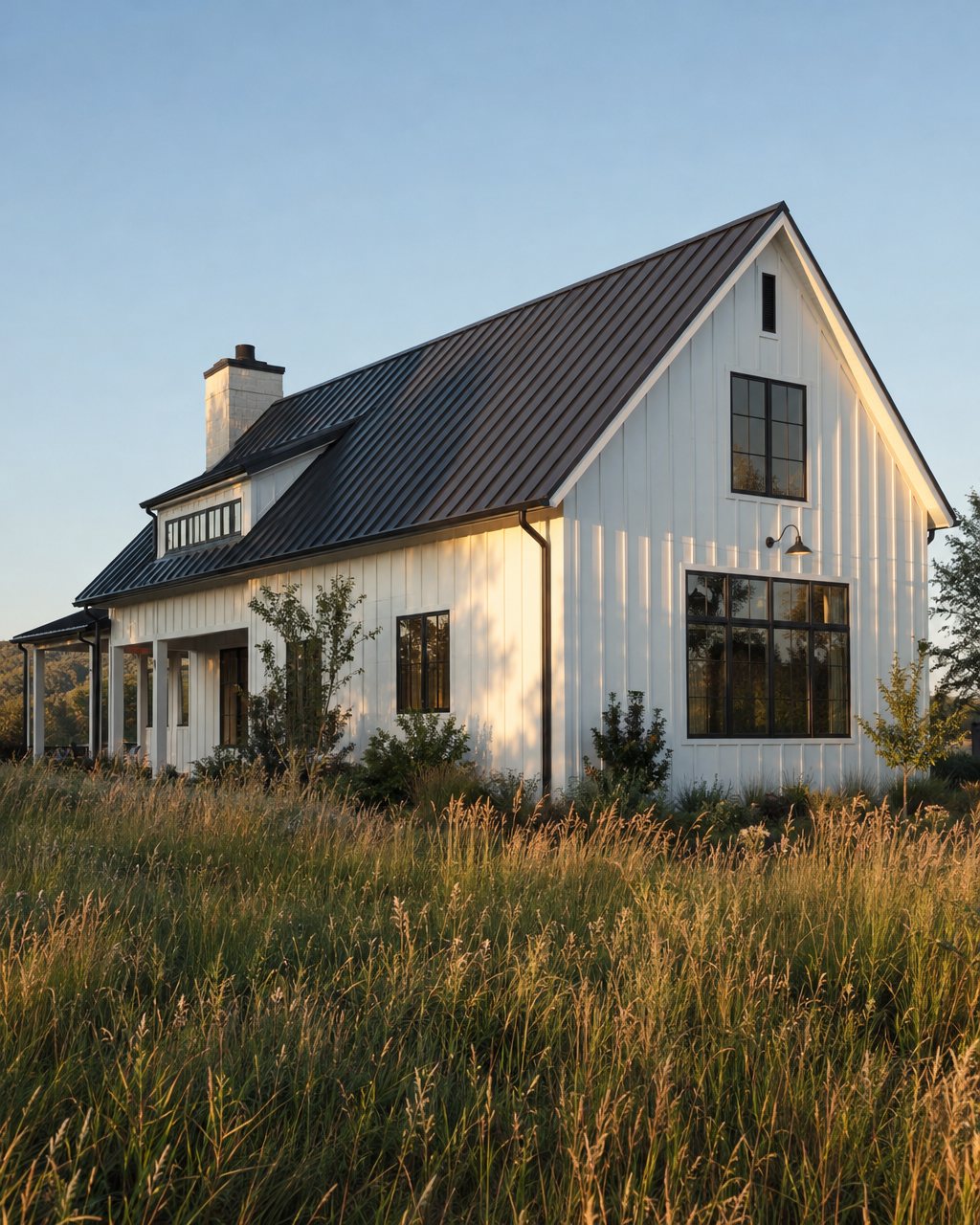 Standing-seam metal roof